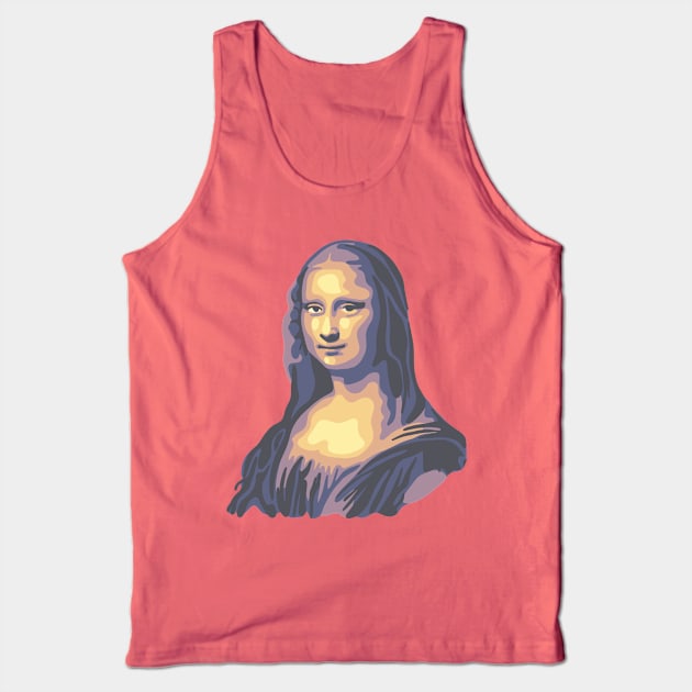 Mona Lisa Tank Top by Slightly Unhinged